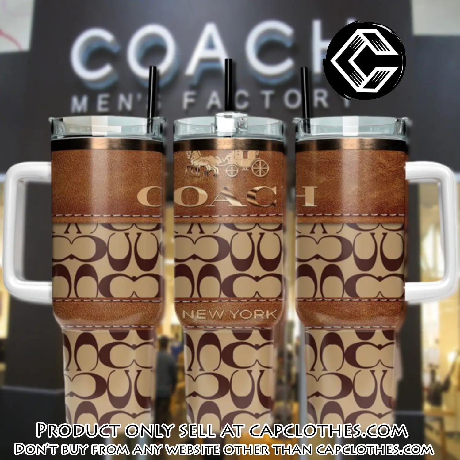 Coach new york stanley tumbler 40oz stanley tumbler coach logo ktb1120 cc0834923